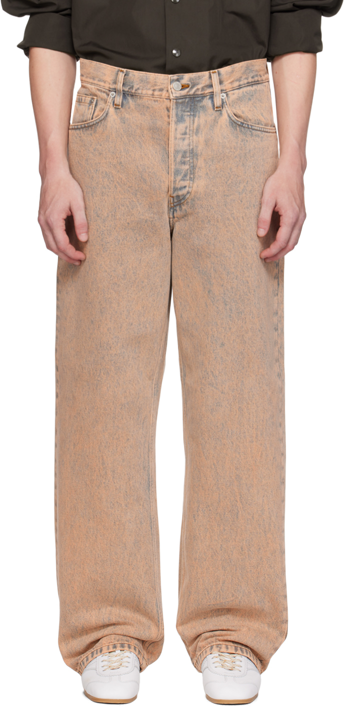 Dries Van Noten Pink Dyed Jeans