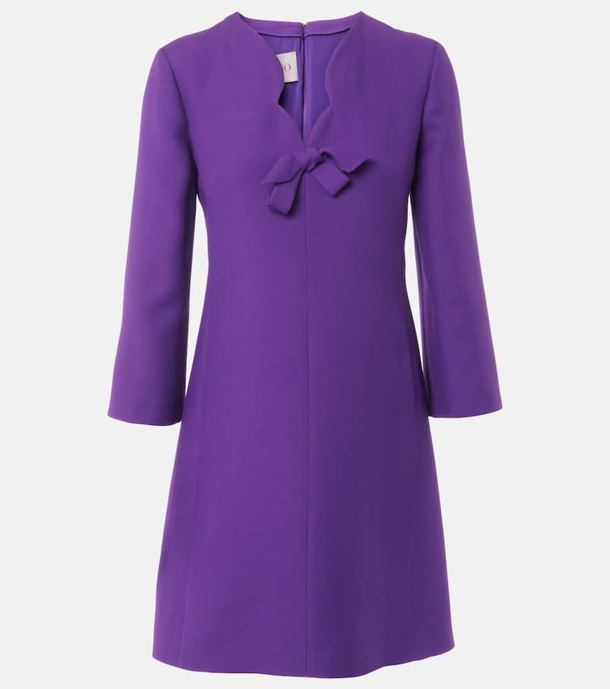 Crepe Couture scalloped minidress