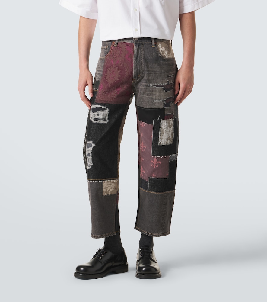 X Levi's patchwork wide-leg jeans