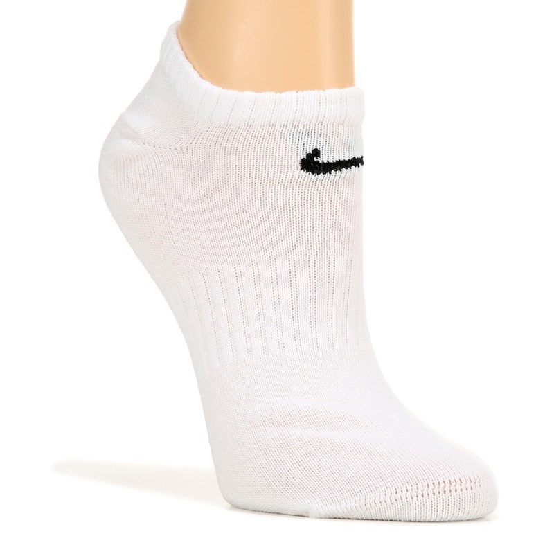 Women's 6 Pack Everyday Lightweight No Show Socks (White)