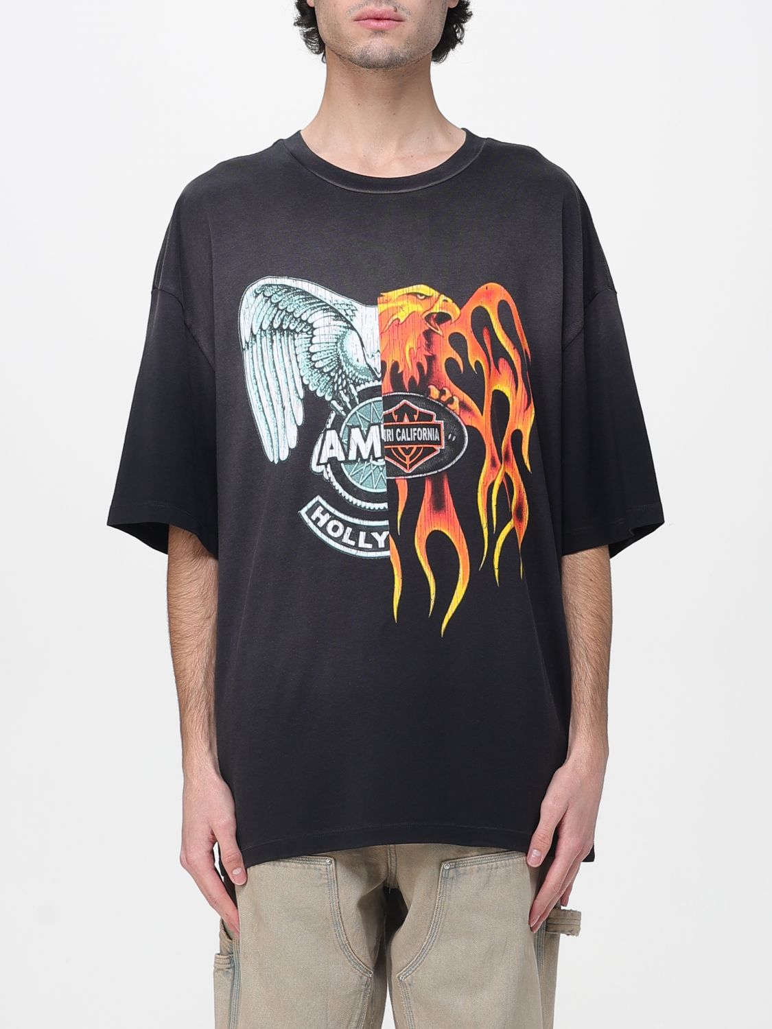 Spliced Logo Tee Black