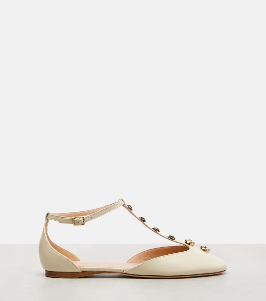 Chloé Celeste embellished leather flats
