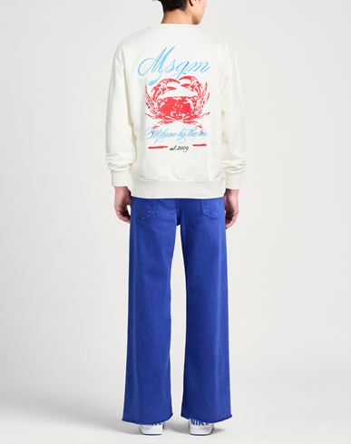 Man Sweatshirt White Size L Cotton