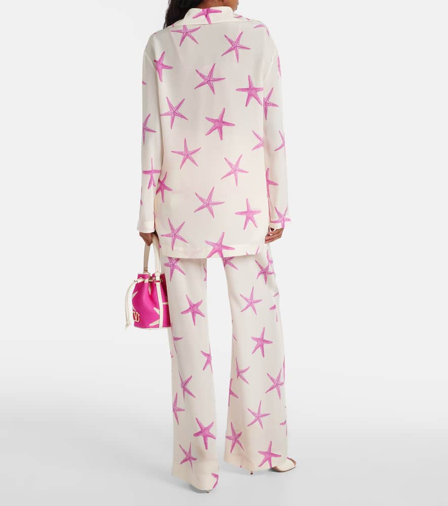 Printed silk shirt