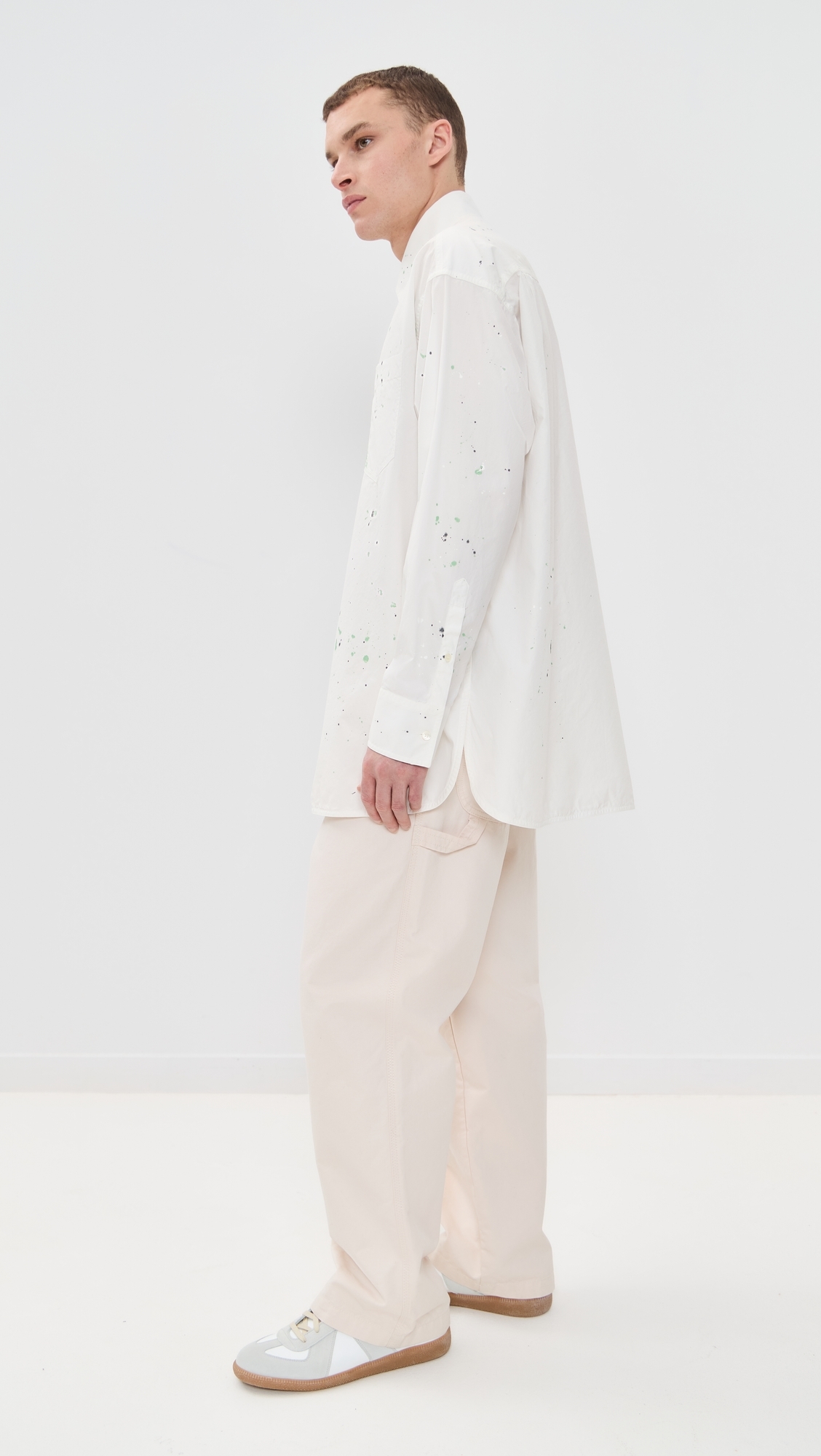 MM6 Maison Margiela Paint Splatter Shirt Off White