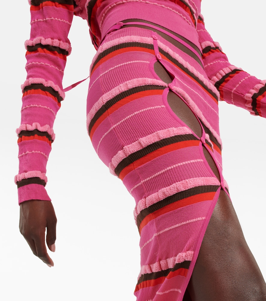 Jacquemus La Jupe Maille Concha midi skirt