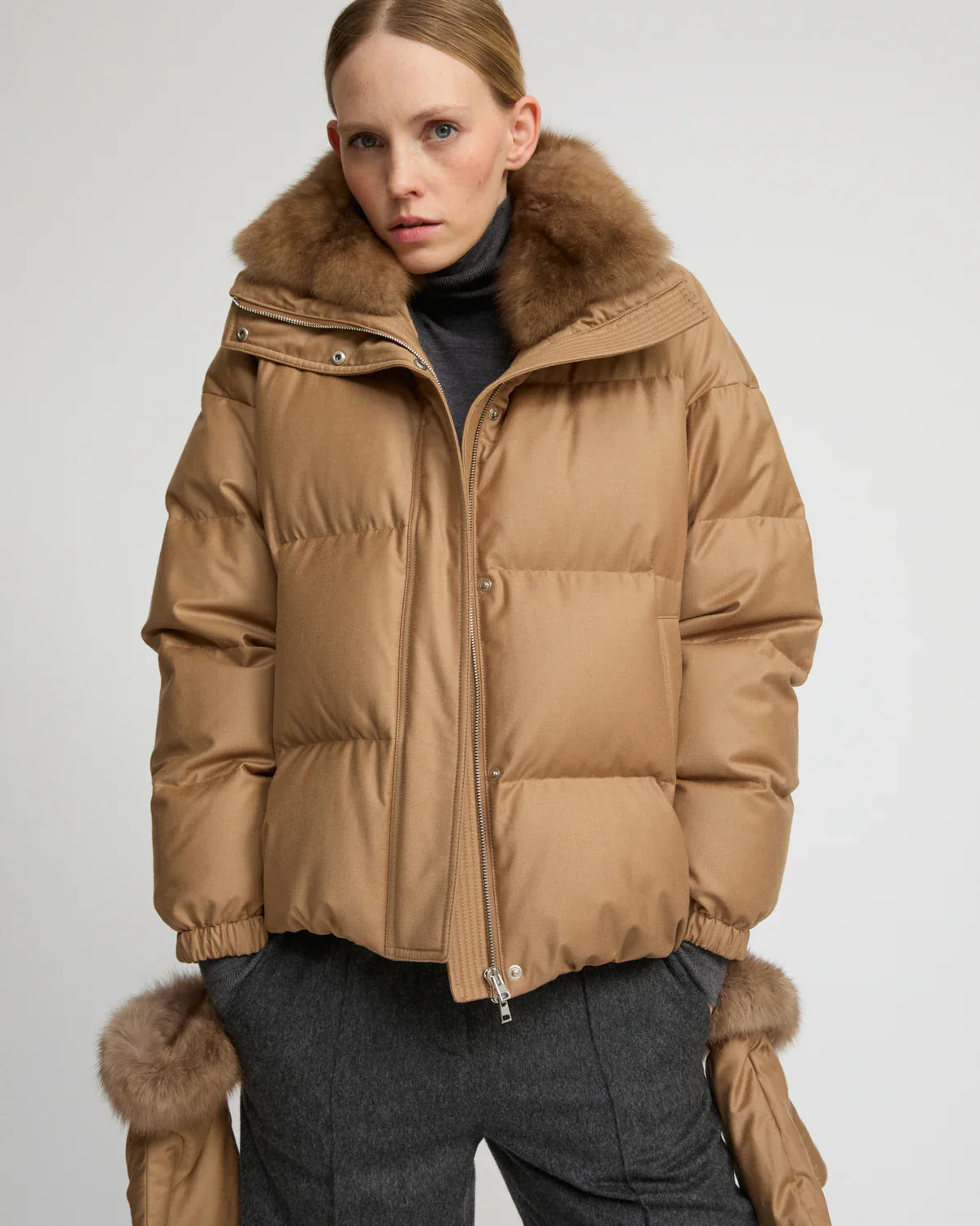 Down Jacket — Beige
