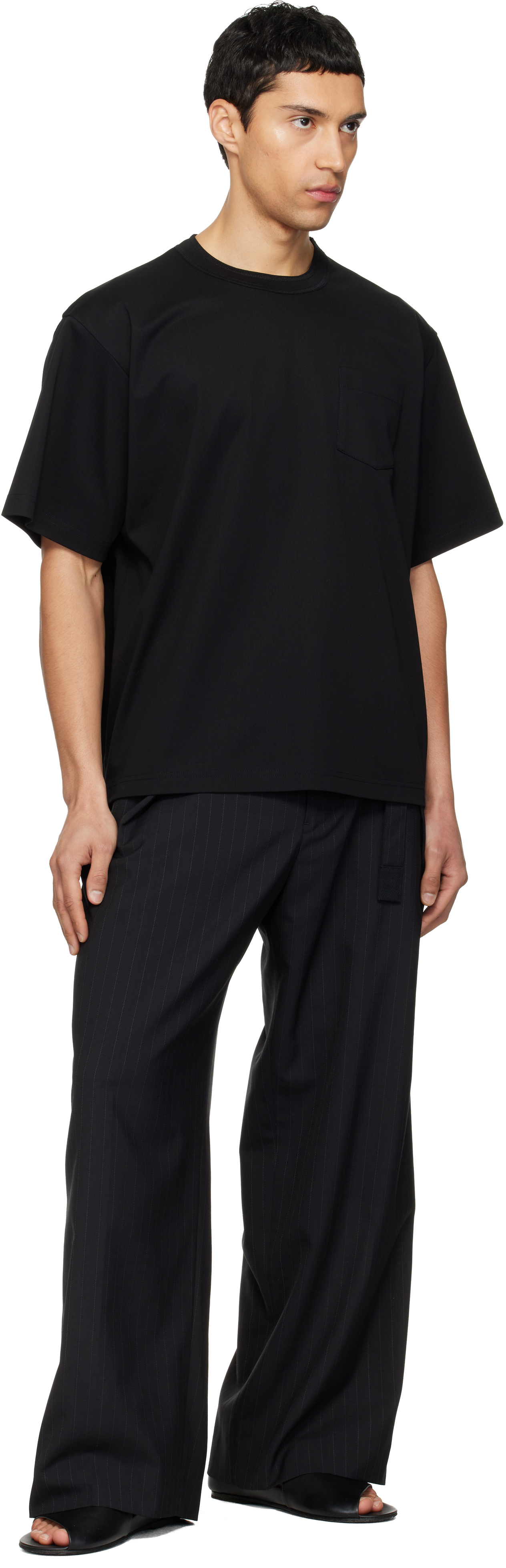 Black Cotton Jersey T-shirt