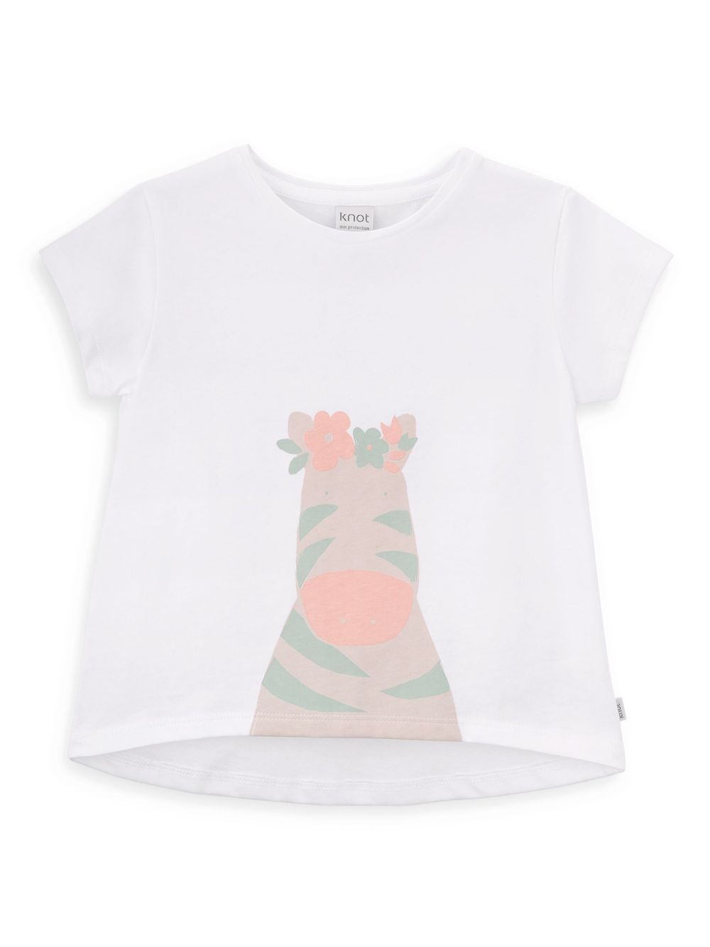 Zebra-print T-shirt - White