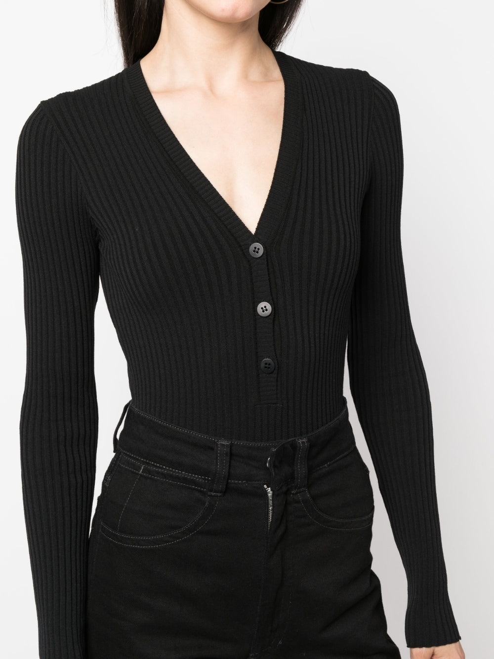 Andreadamo Ribbed Knit Bodysuit