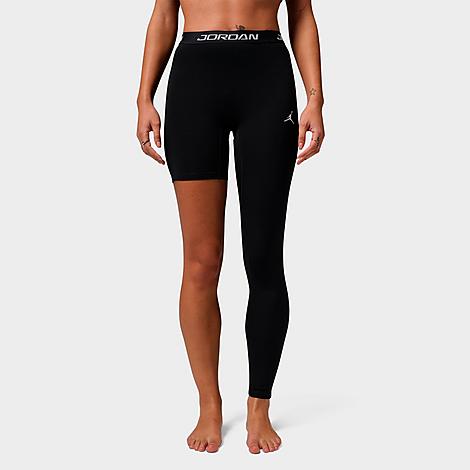 Women's Sport High-Rise Single-Leg Basketball Tights (Left) in Black/White