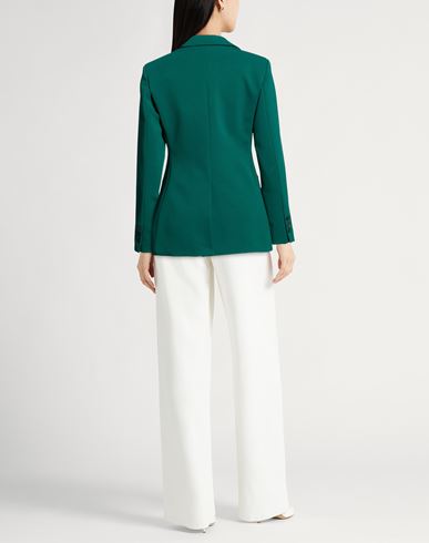 Woman Blazer Green Size 6 Viscose, Polyamide, Elastane, Polyester