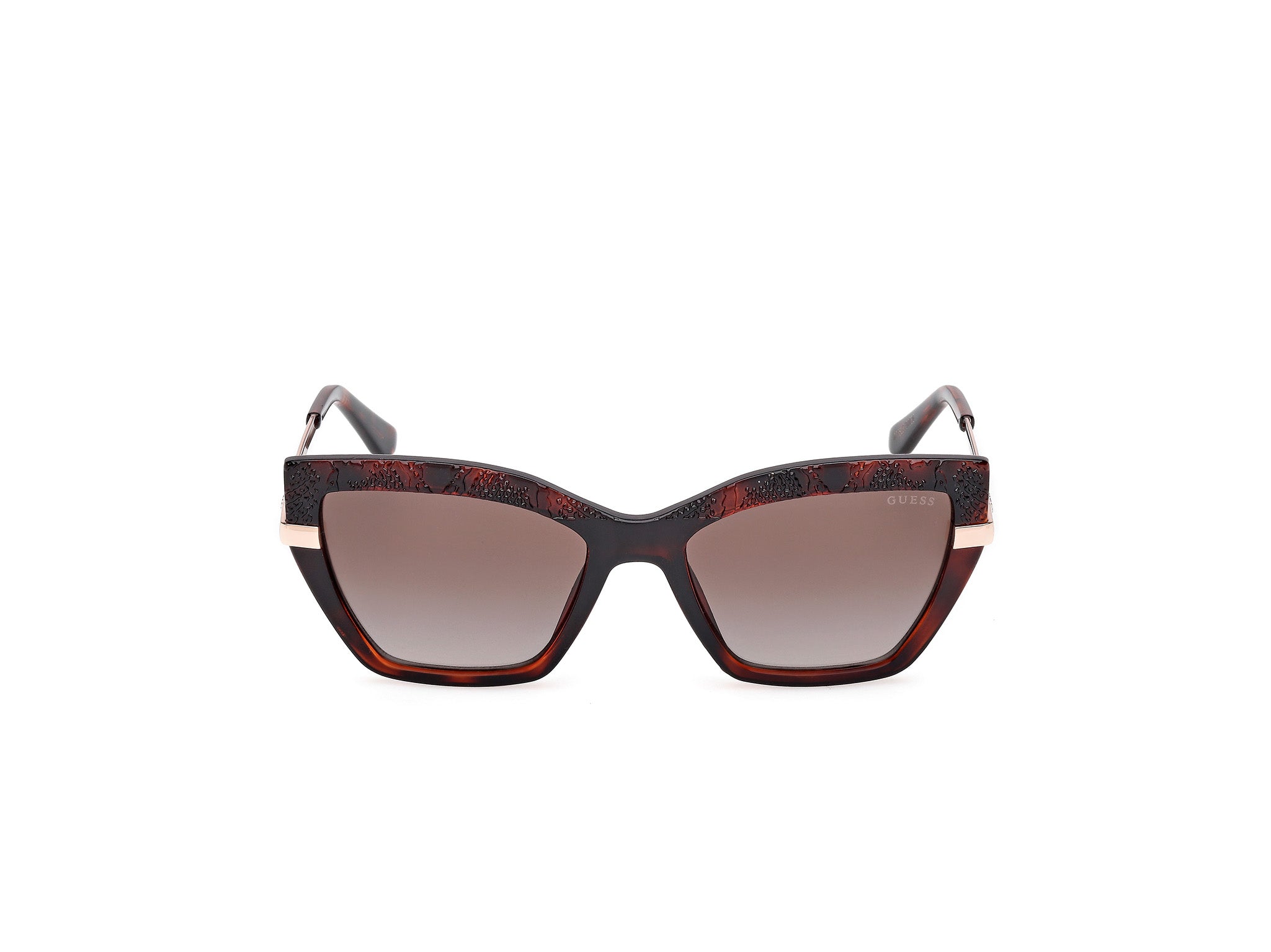 Guess Mujer Guess GU00216 52F Gafas de sol Inyectado la Habana Marrón Cuadrada Norma