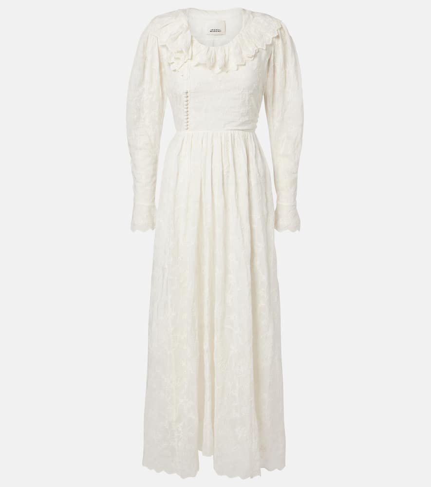 Zoen floral cotton and silk maxi dress
