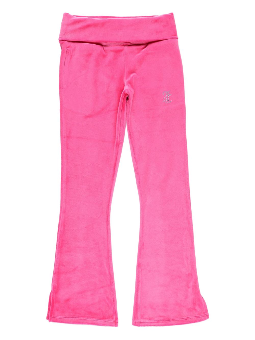 Logo-studded track pants - Pink