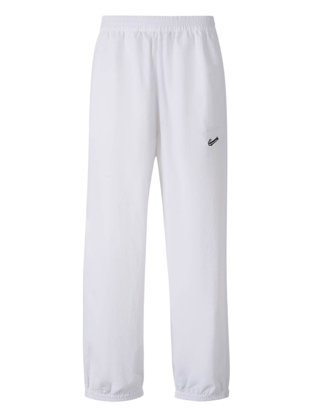 Willy Chavarria logo track pants - White