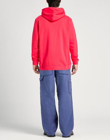 Man Sweatshirt Red Size XL Cotton, Elastane