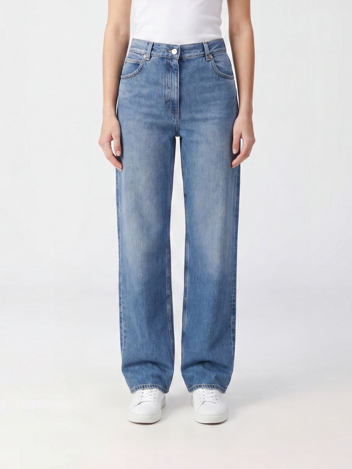 Jeans Woman color Gnawed Blue