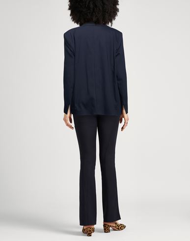 Caractère Woman Blazer Midnight blue Size 10 Cotton, Polyamide, Elastane