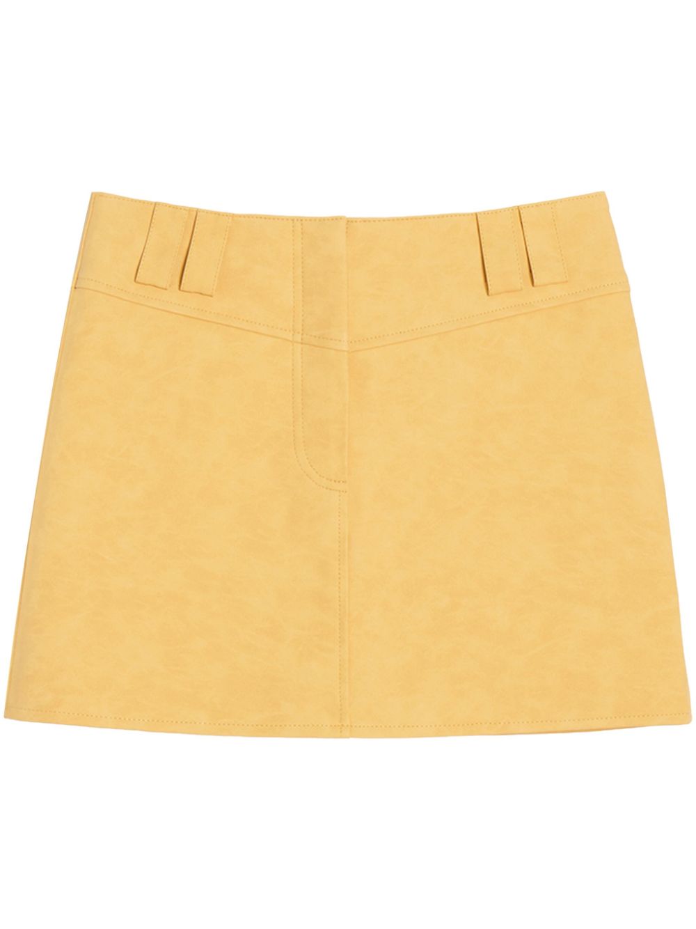 Faux-leather miniskirt - Black
