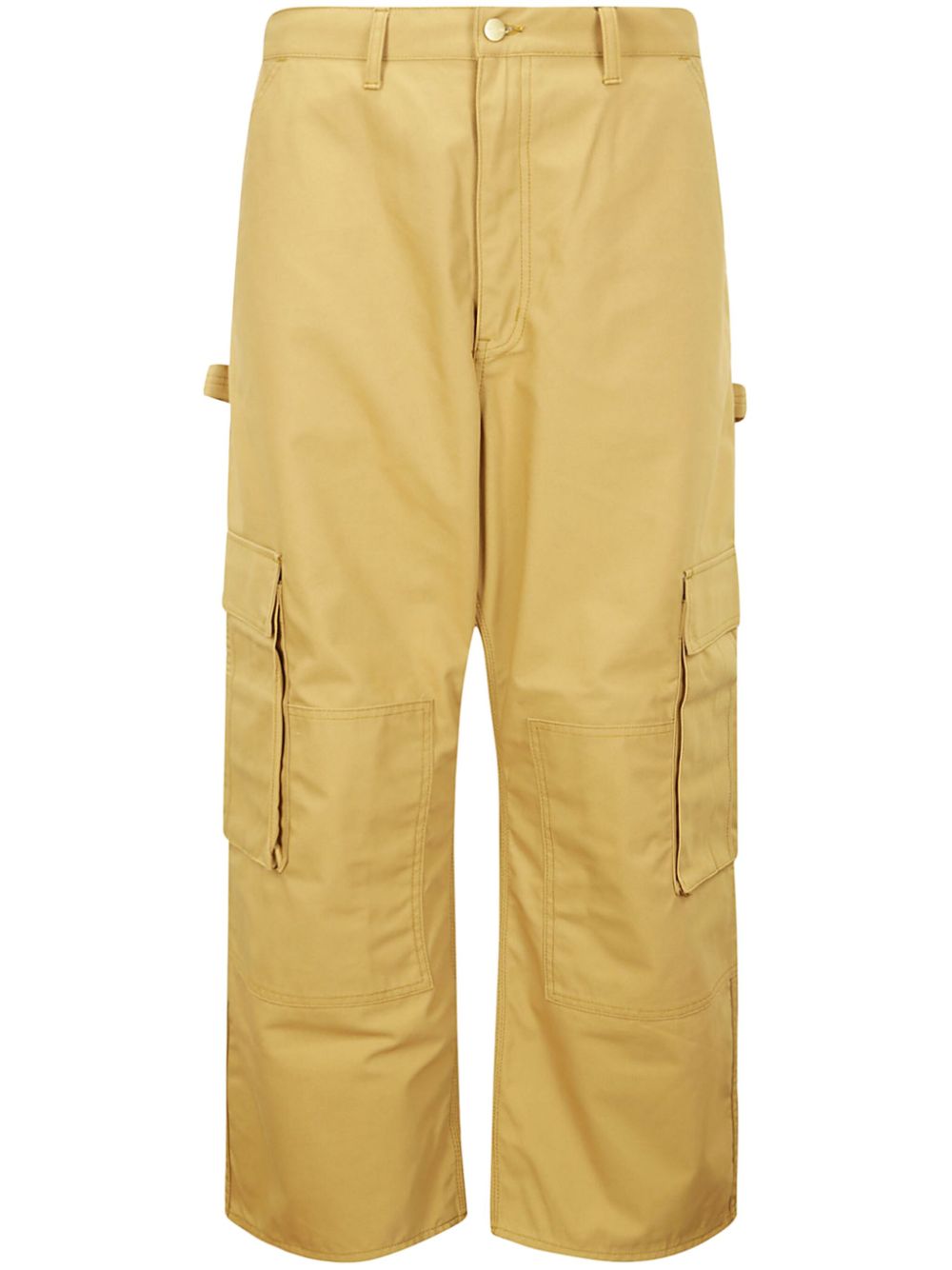 Straight-leg cargo trousers - Yellow