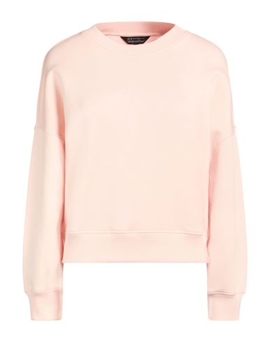 Woman Sweatshirt Light pink Size S Cotton, Modal