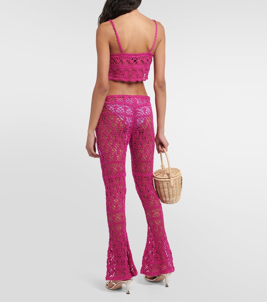 Bianca crochet cotton crop top