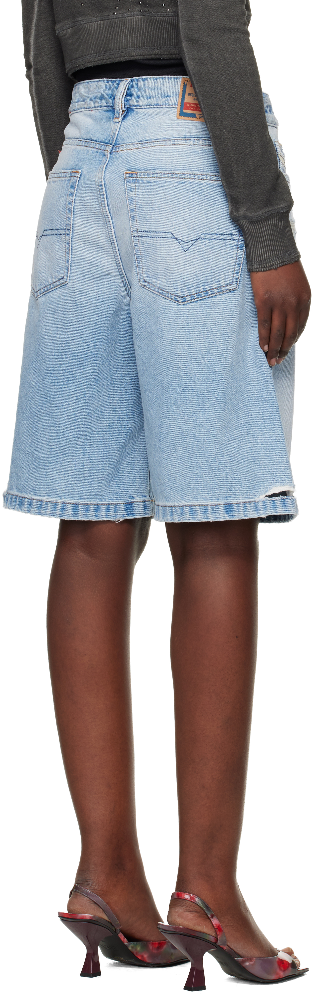 Blue De-Sire-Short Denim Shorts