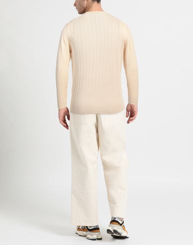 Man Sweater Beige Size 50 Linen, Cotton