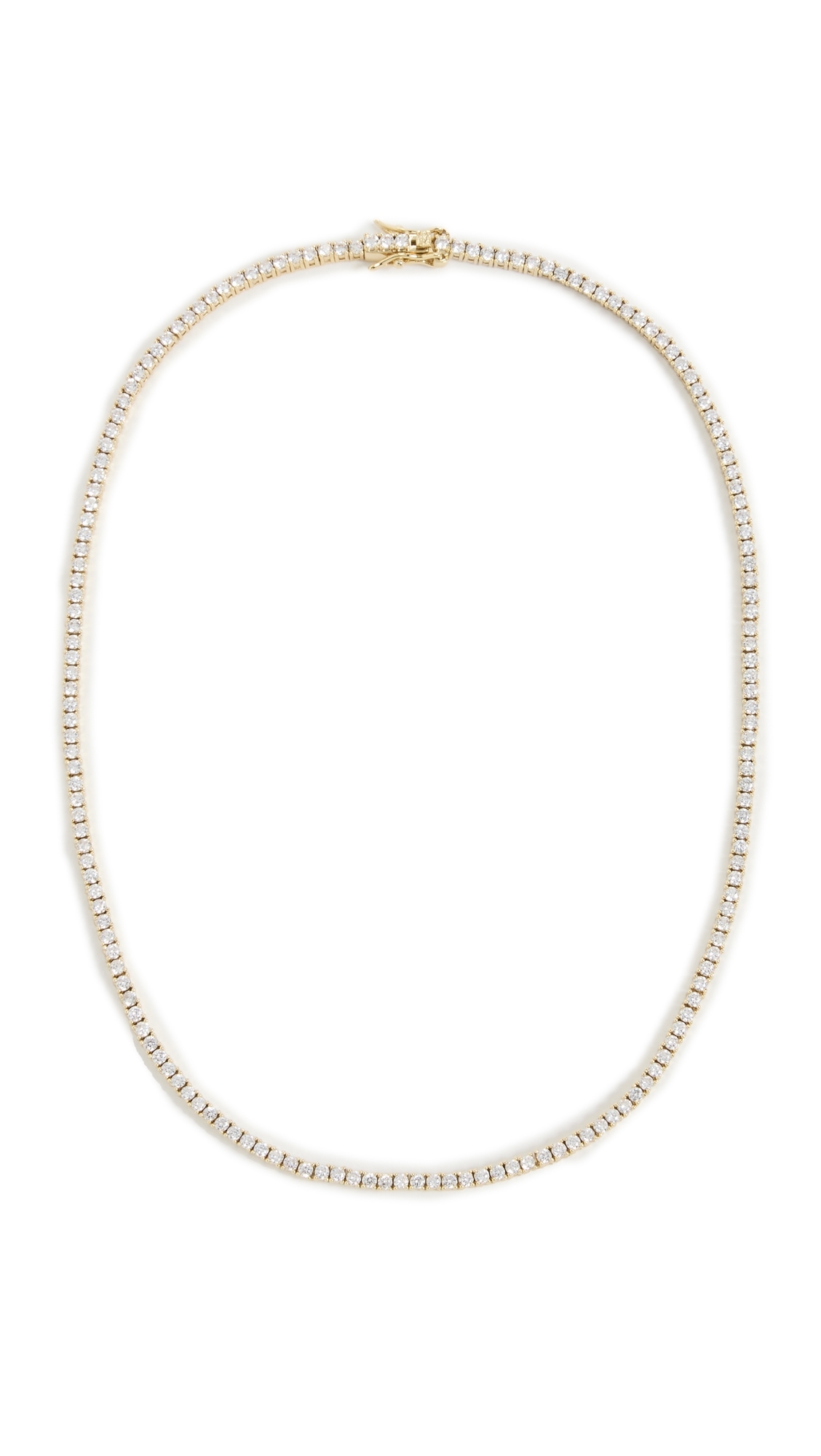 Alexa Leigh Everyday Tennis Necklace Yellow Gold One Size