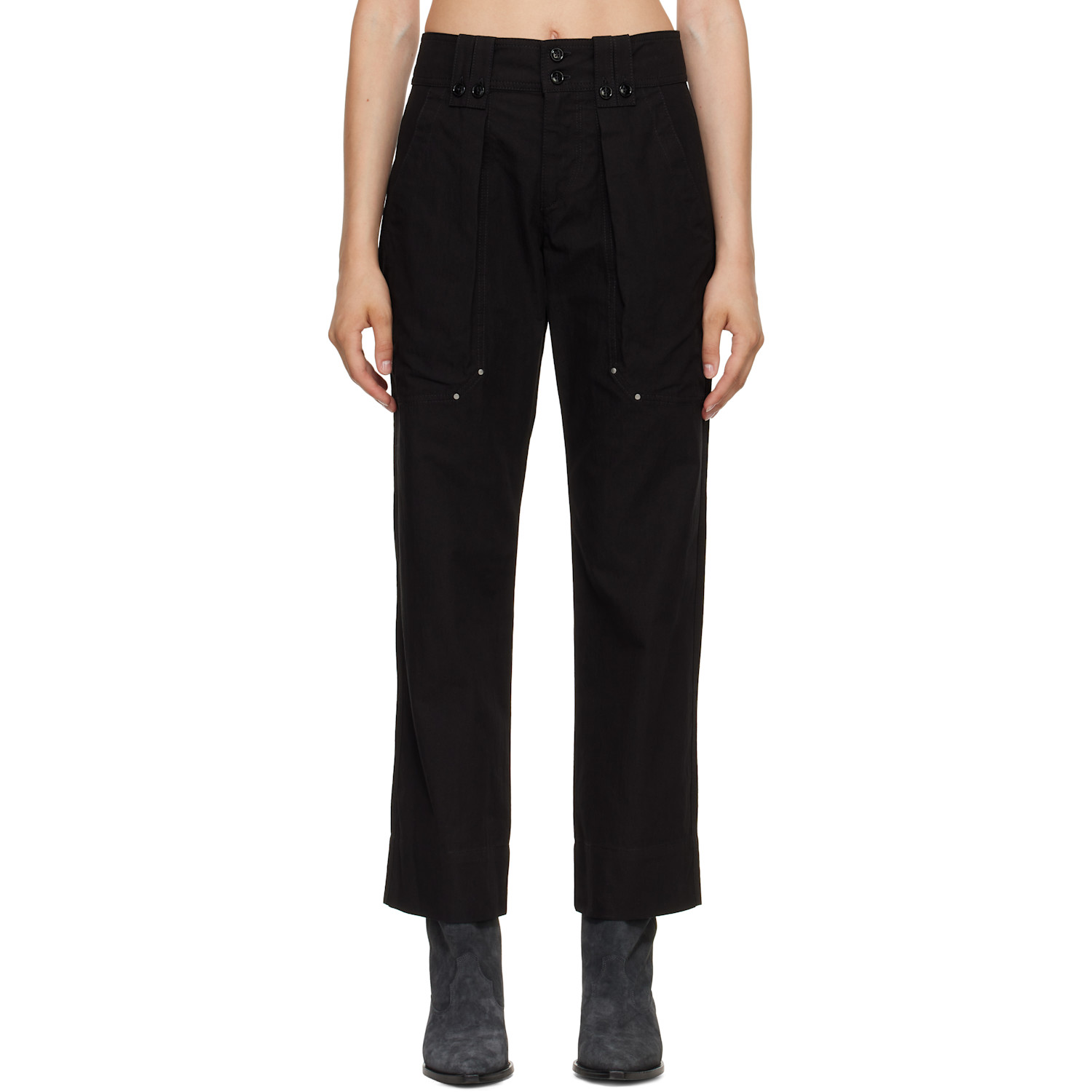 Black Amandine Trousers