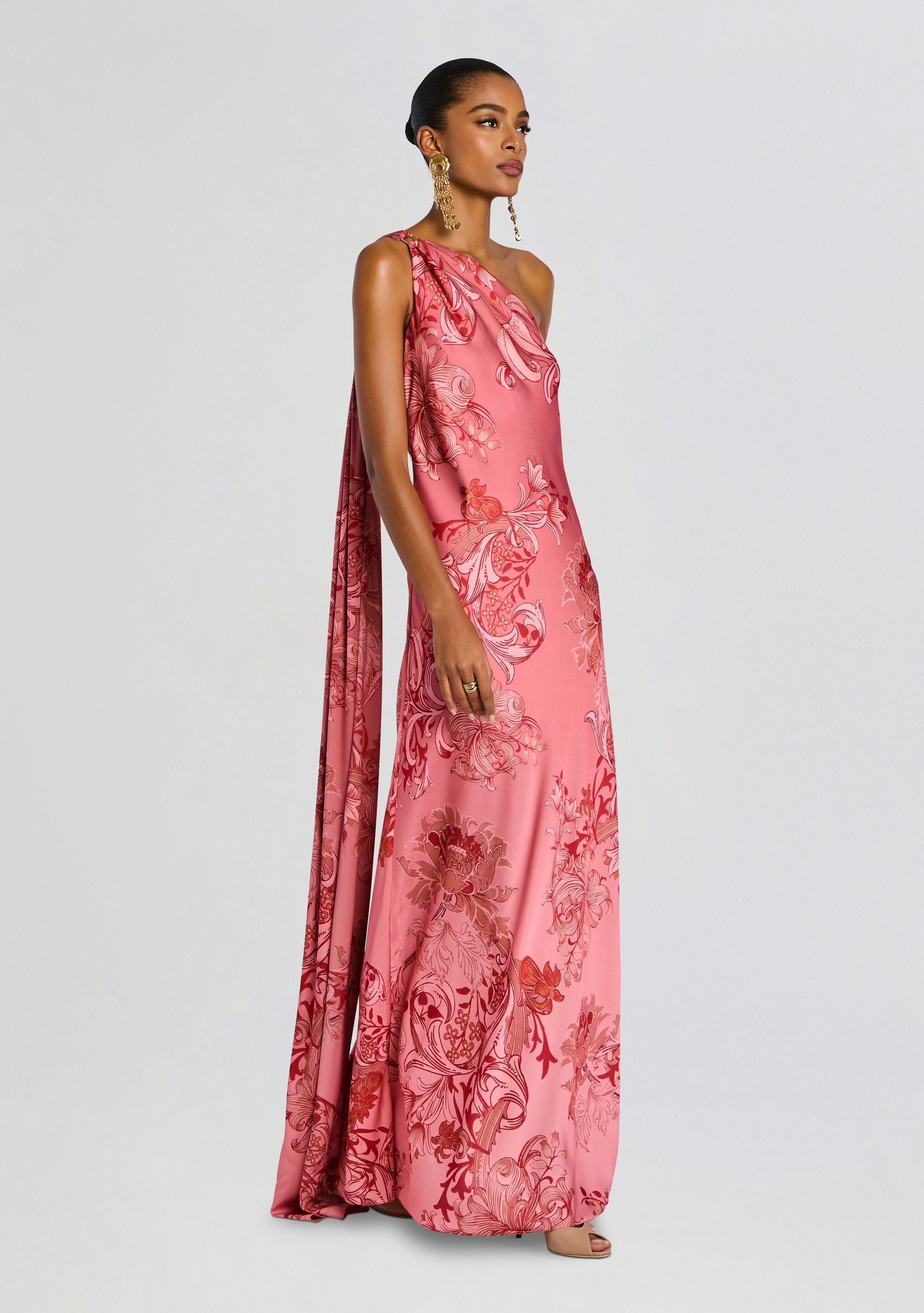 One Shoulder Sash Dress