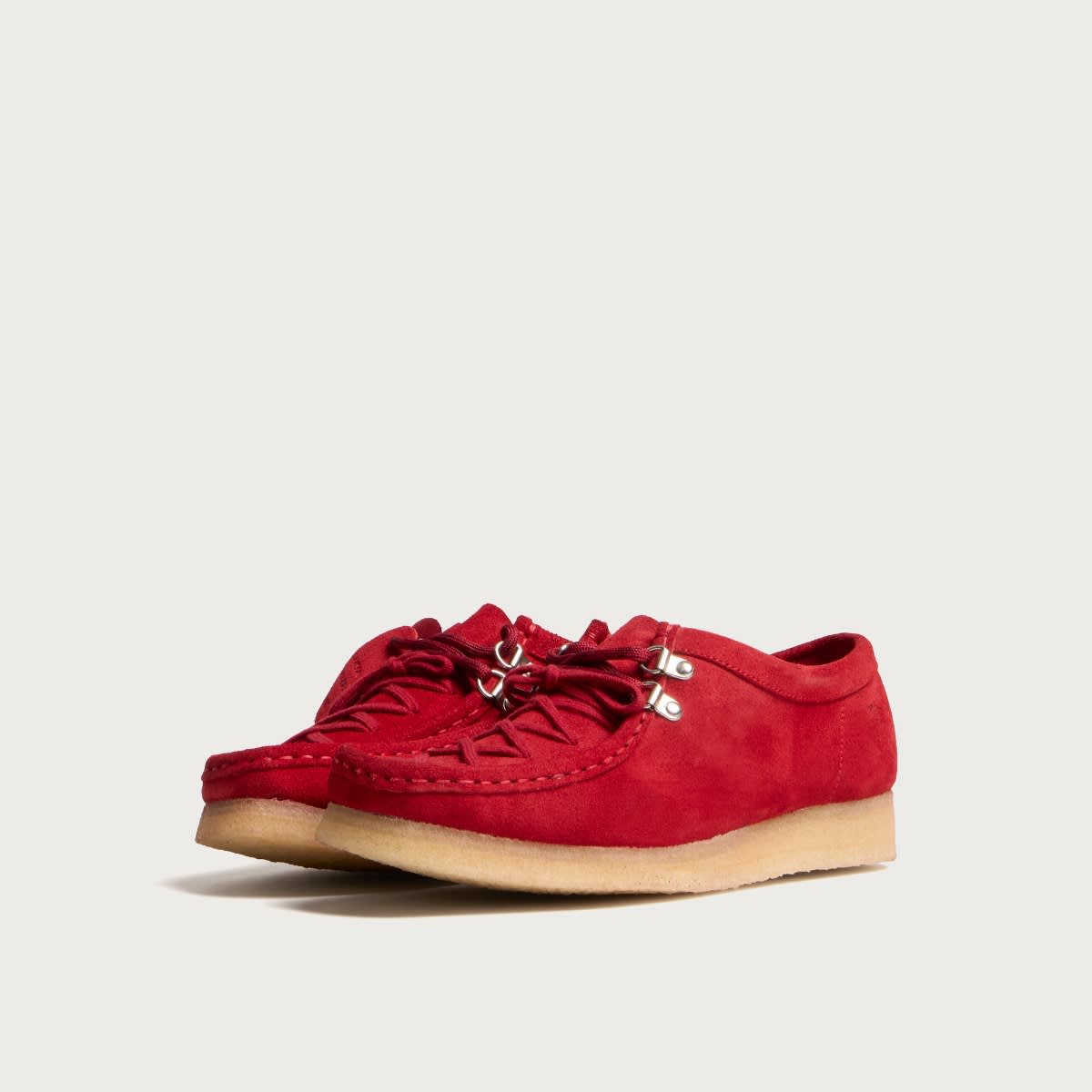 Women's x Clarks Originals Lace-Up Wallabee Red