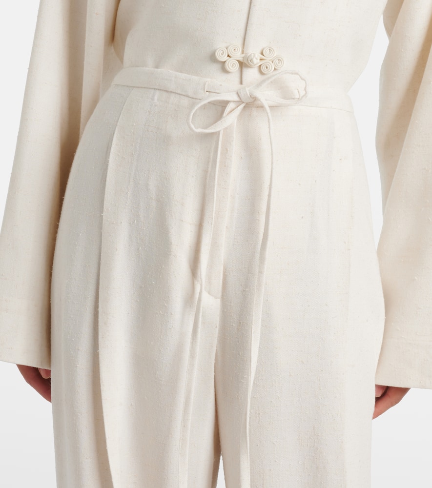 Róhe High-rise wide-leg pants