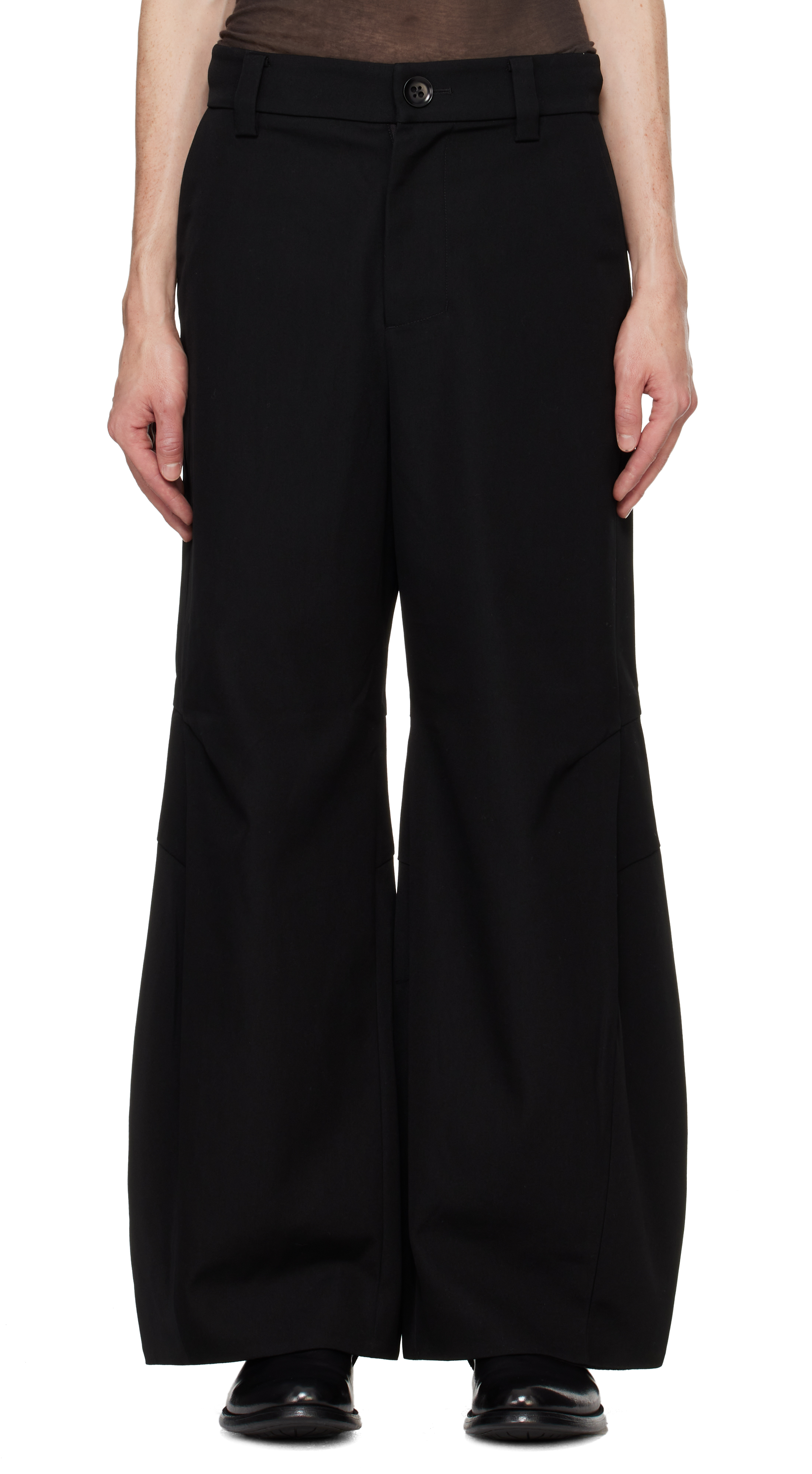 Pet-tree-kor Black Resonance Pleat Trousers
