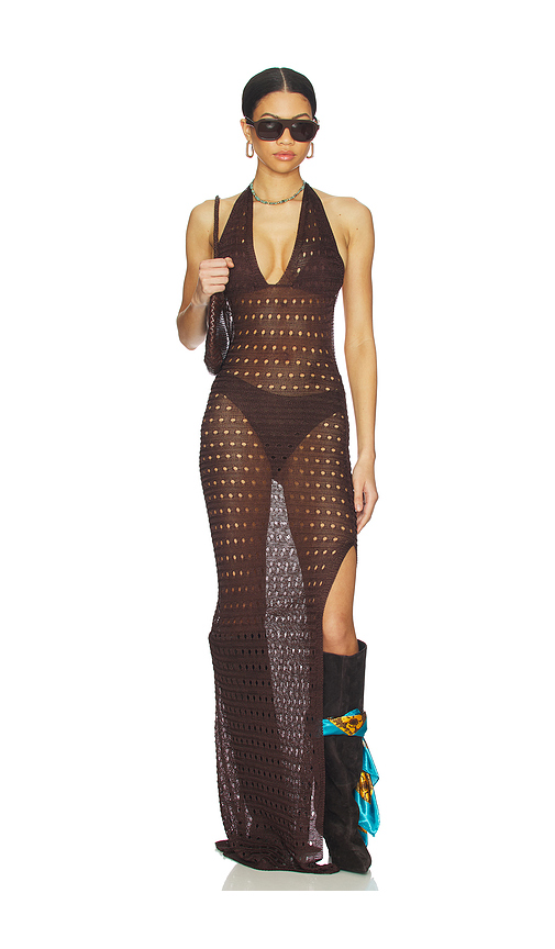 Superdown Antonella Maxi Dress in Black. - M also in