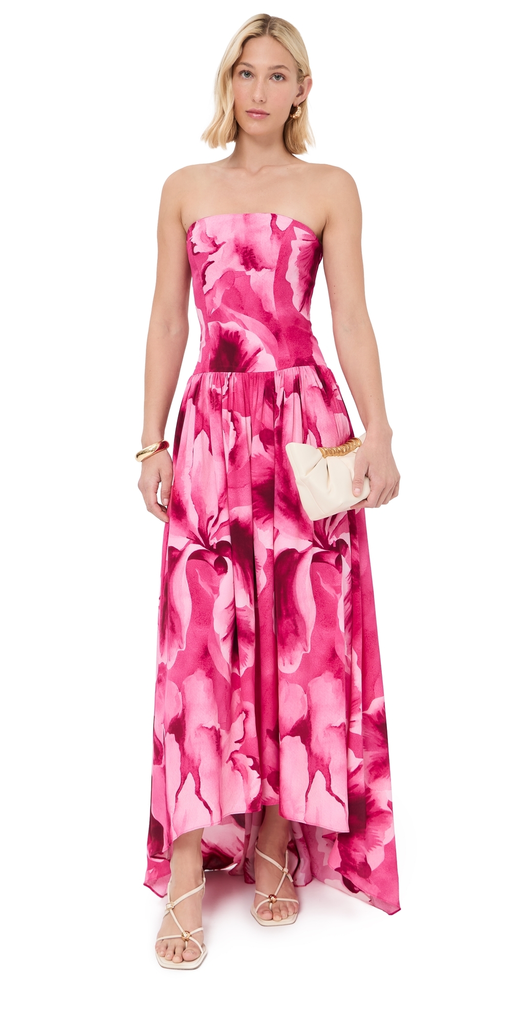 Nayara Midi Dress Watercolor Floral