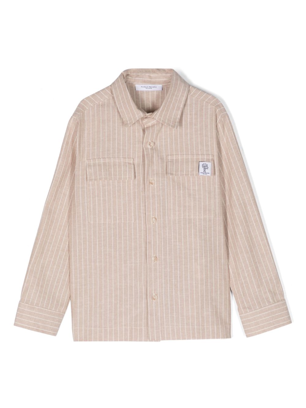 Striped button-up shirt - Neutrals