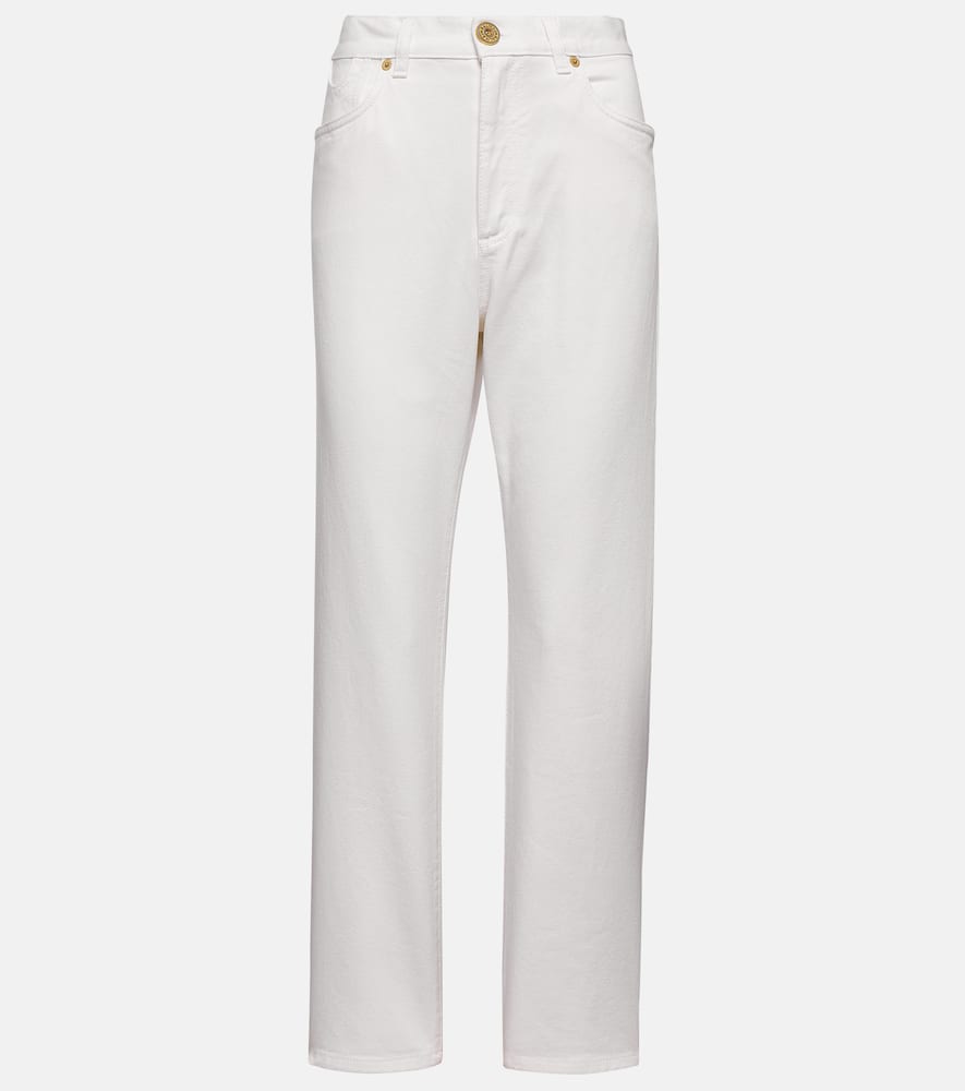 High-rise straight jeans
