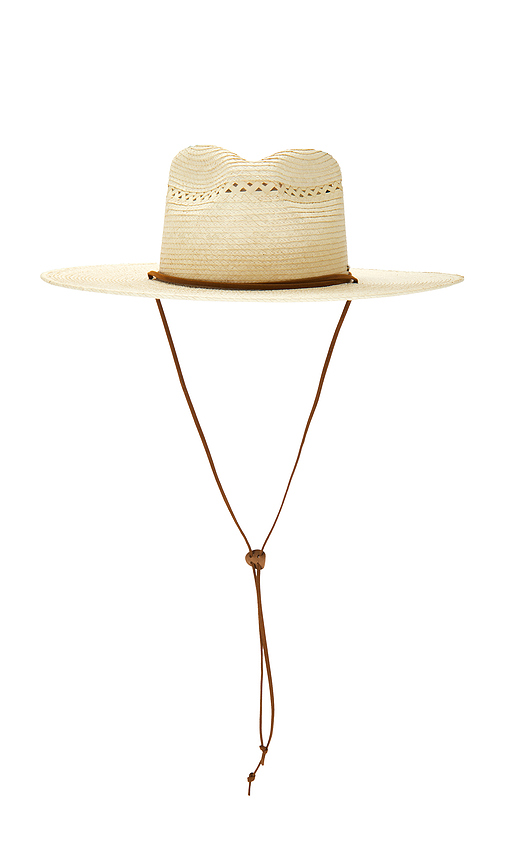Brixton Beck Straw Rancher Hat in Neutral. L. Also in M