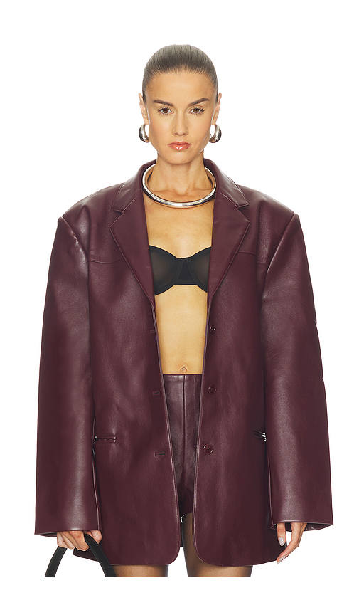 Nakedvice The Drew Jacket in Merlot. M also in L