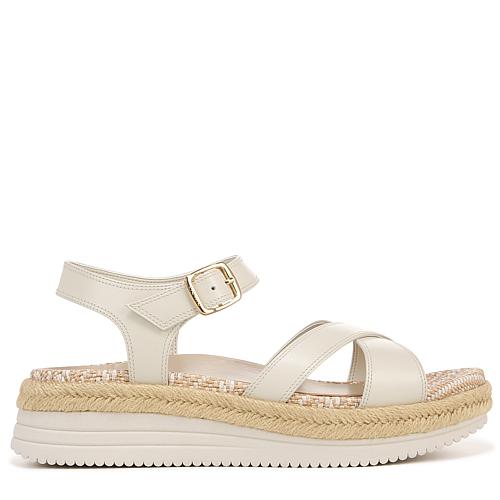 Mar Ankle Strap - Cream Leather
