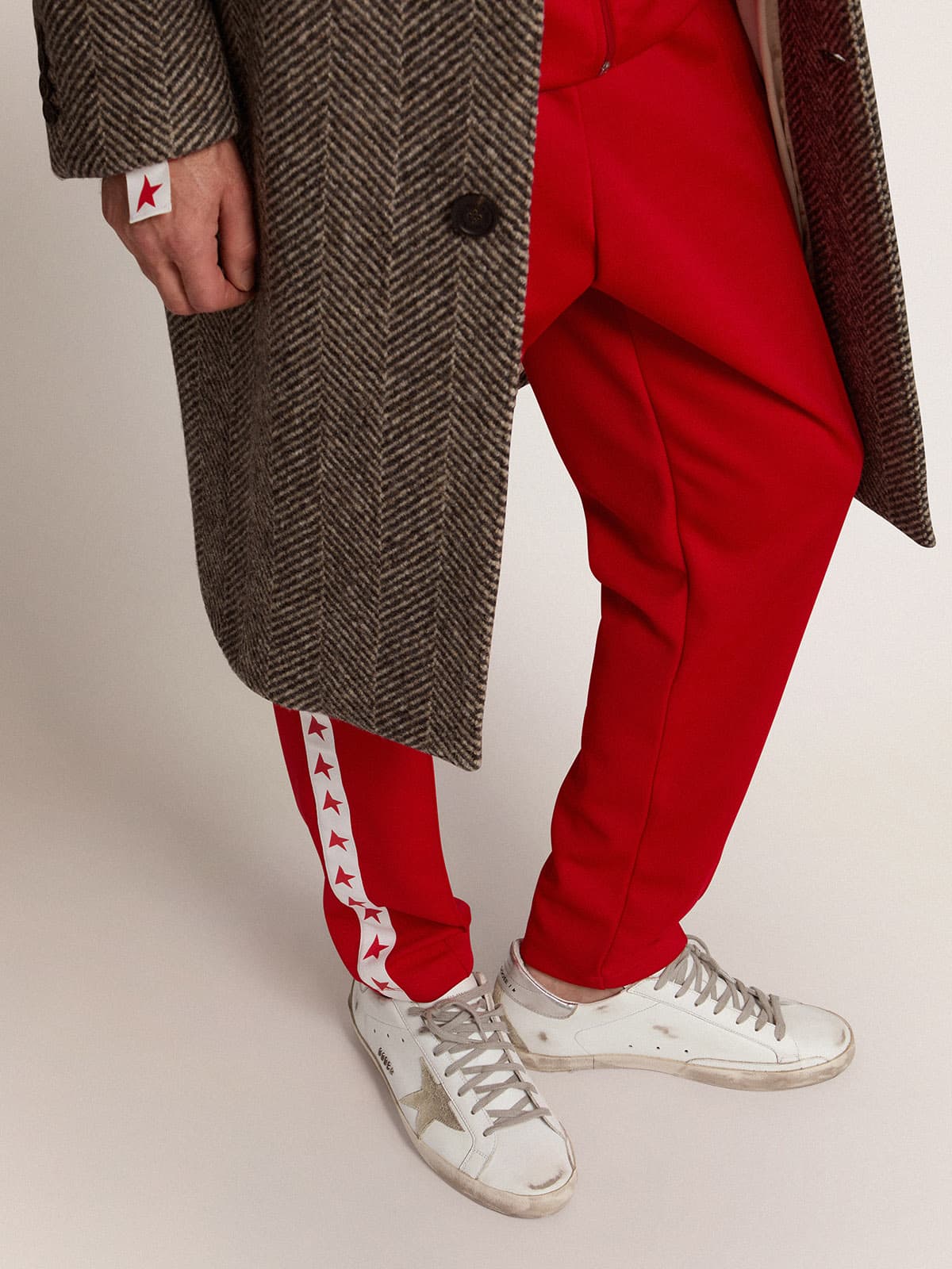 Golden Goose - Men's Super-star With Silver Heel Tab And Lettering, Man