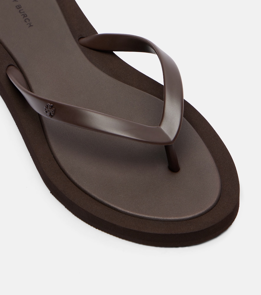 Kira T Monogram thong sandals