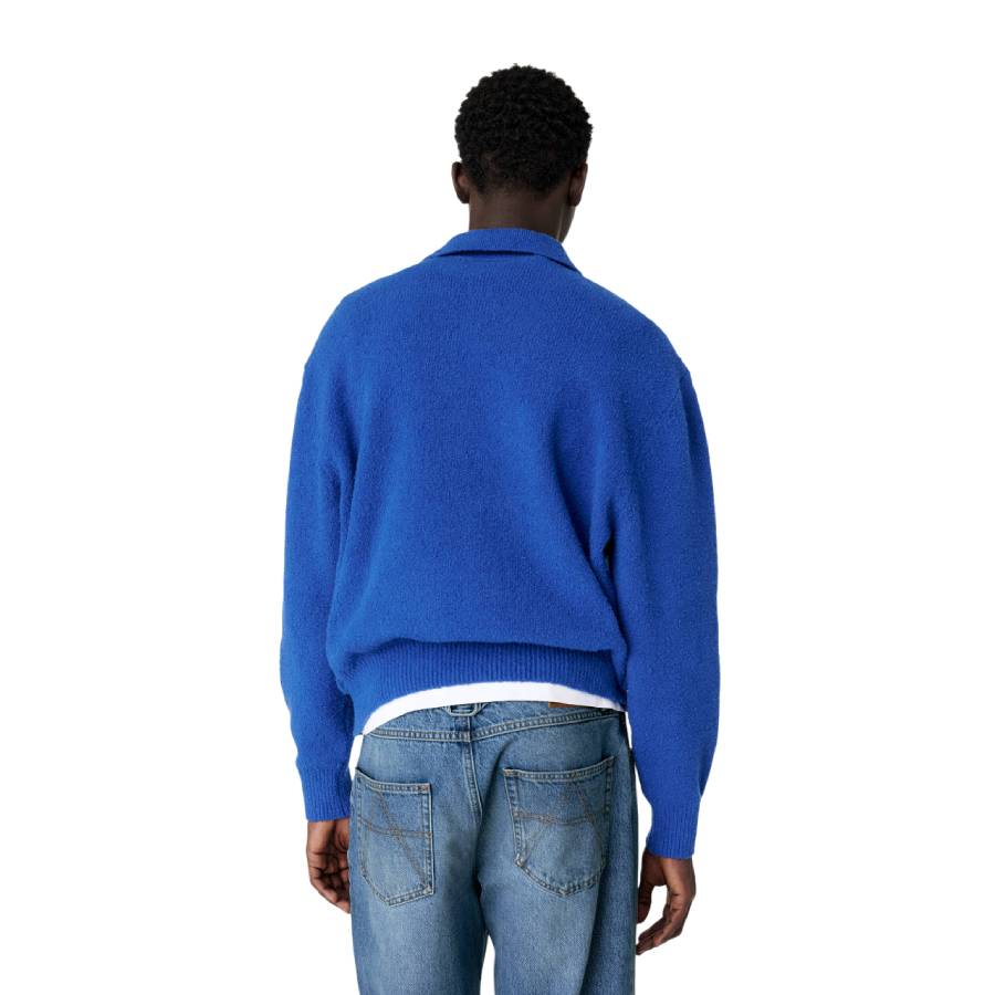 Cotton-Blend Team Polo Sweater