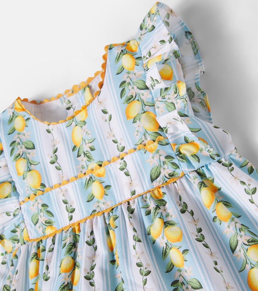 Baby Limon cotton dress and bloomers set