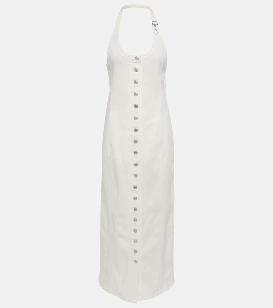Courrèges Multiflex denim maxi dress