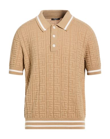 Man Sweater Camel Size S Merino Wool