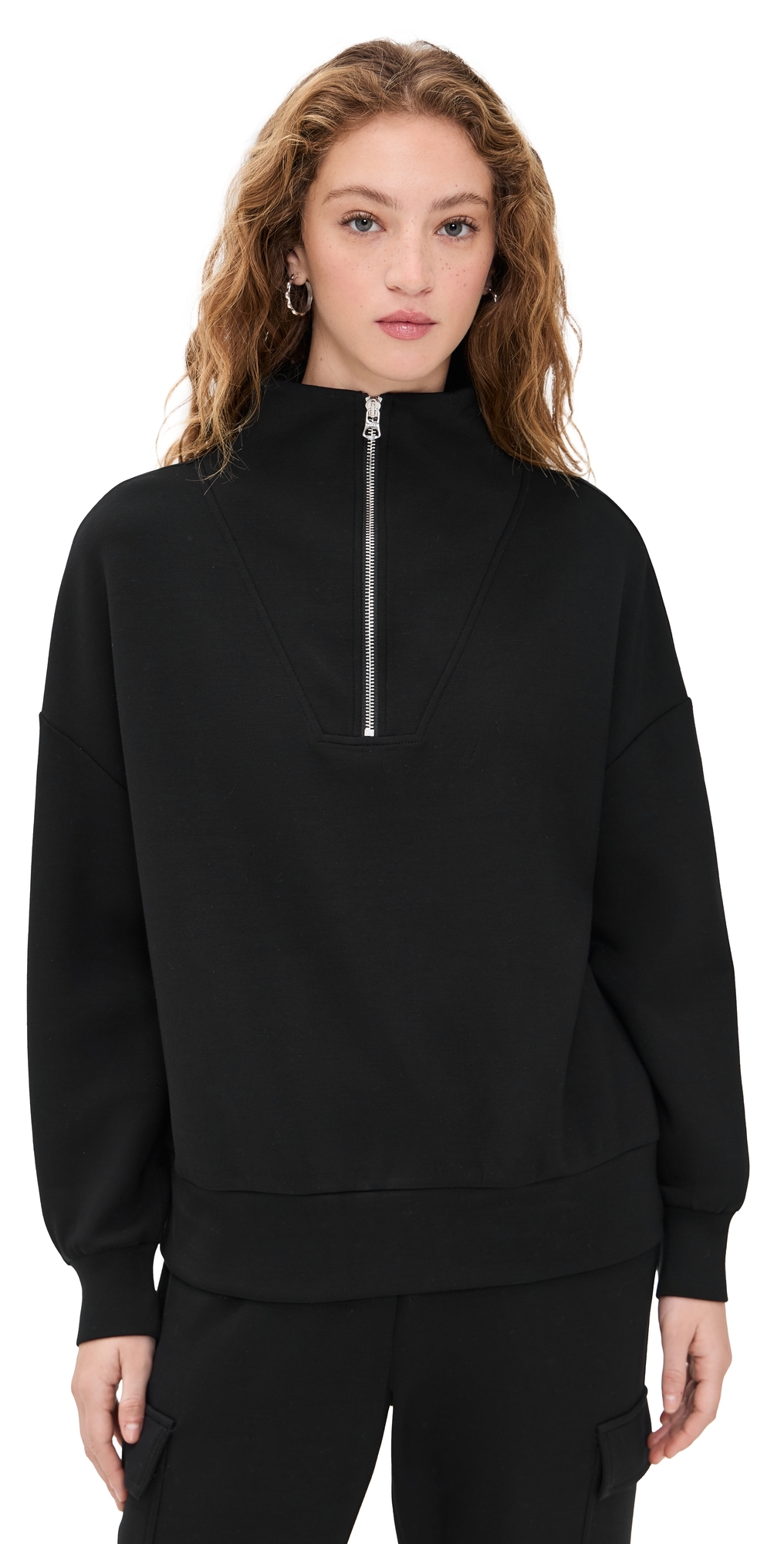 Hawley Half-Zip Sweatshirt Black