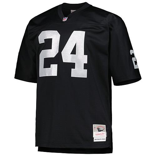 Men's Mitchell & Ness Charles Woodson Black Las Vegas Raiders Big & Tall 1998 Retired Player Replica